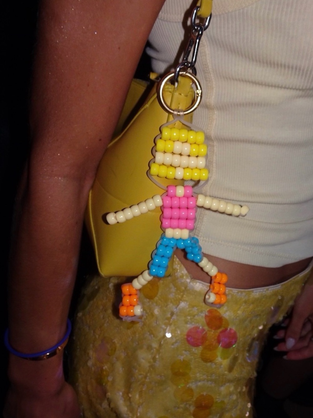 Lizzie McGuire Beaded Keychain Charm